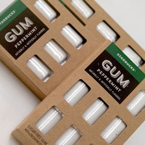 Picture of Gum/Mints: Starbucks Peppermint Gum .92 oz